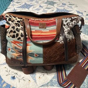 STS Ranchwear Multicolor Patchwork Shoulder Bag